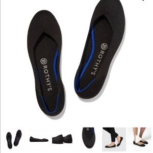 Rothy’s The Flat in Black Solid